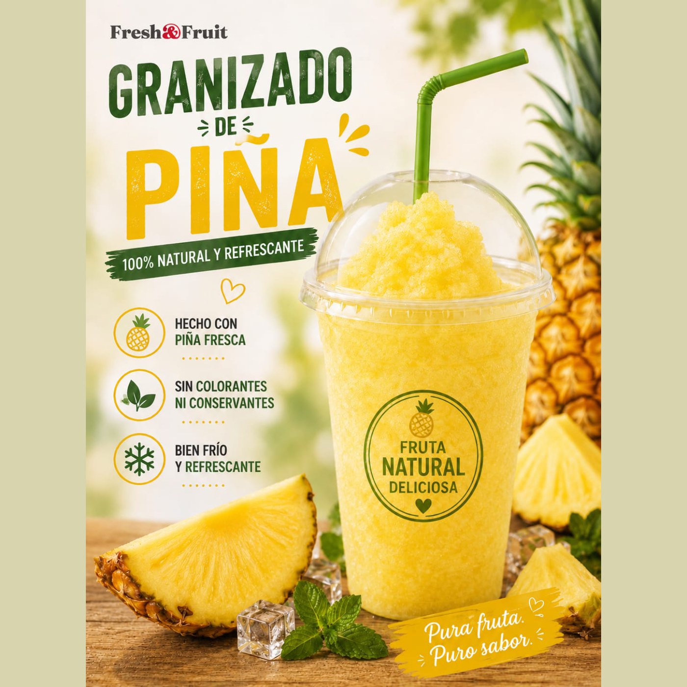 Granizado de piña