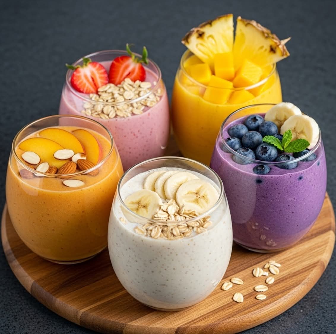 Smoothie Bicapa de Frutas y Fibra